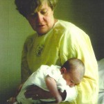 Mom with newborn Matthew