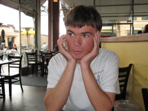 Matthew as a young man.